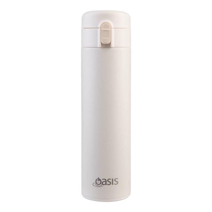 Oasis Stainless Steel Double Wall Insulated Flip Top Flask 480ml - Alabaster