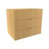 Lugna 768 x 900 x 580mm Sand 3 Drawer Storage Cabinet