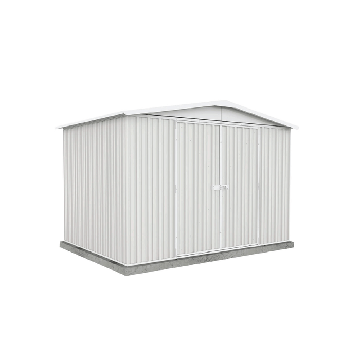 Absco Sheds 3.0 x 2.18 x 2.06m Surfmist Double Door Regent Garden Shed