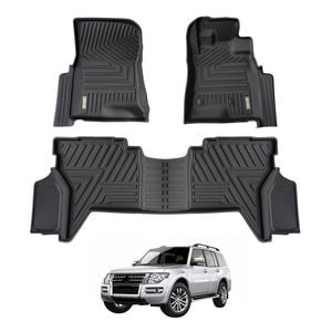 AUSGO Car Floor Mats for Mitsubishi Pajero 2000-2021 All-Weather Floor Liners