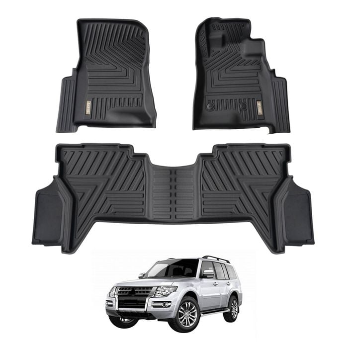 AUSGO Car Floor Mats for Mitsubishi Pajero 2000-2021 All-Weather Floor Liners