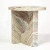 Obelisk Solid Marble Side Table