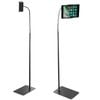 Tablet Floor Stand Holder Mount with Adjustable Height for iPad/iPhone 4.5"-12.9" Devices (Black)