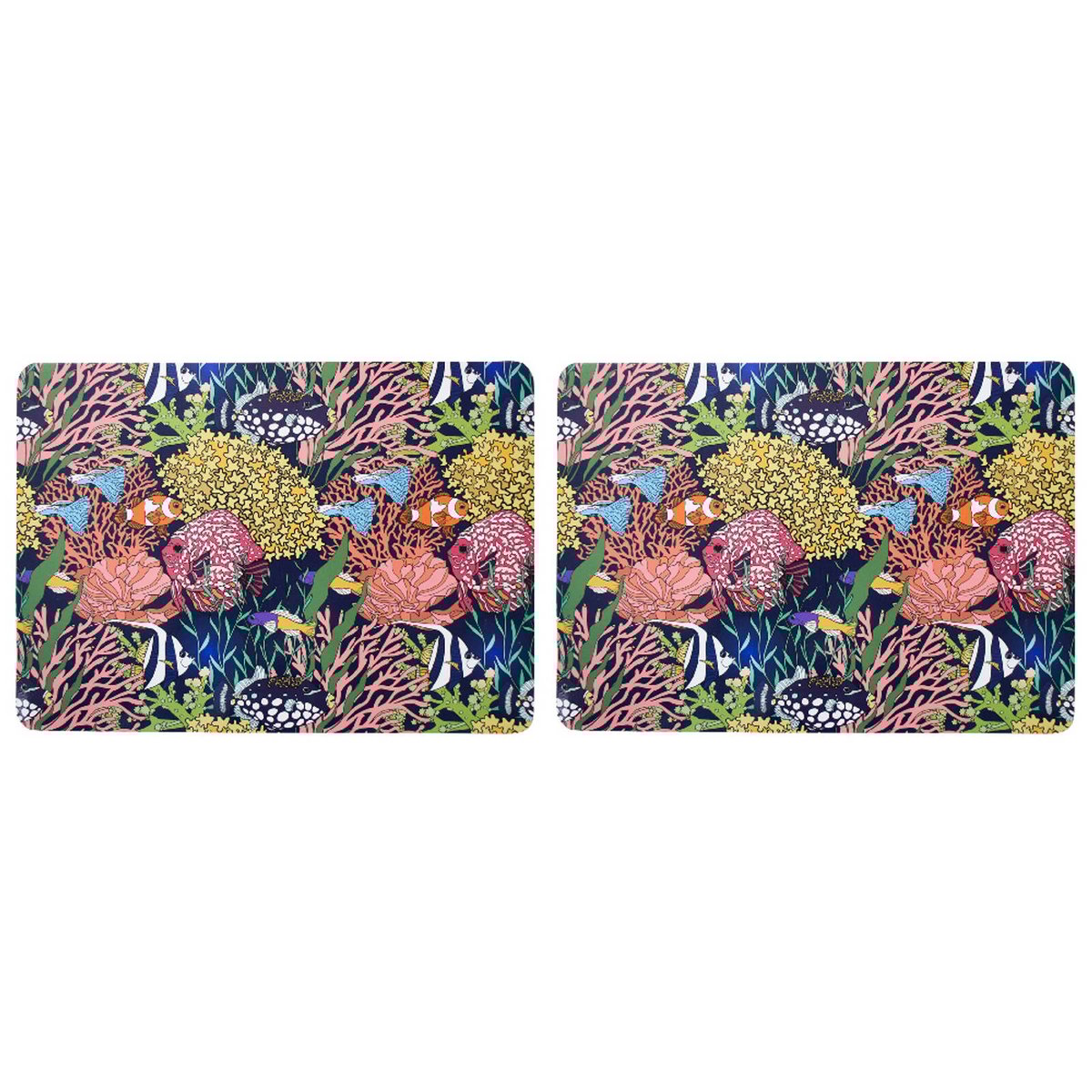 2x 4pc LVD MDF/Cork Placemat Table Protector 30x21.5cm Reef