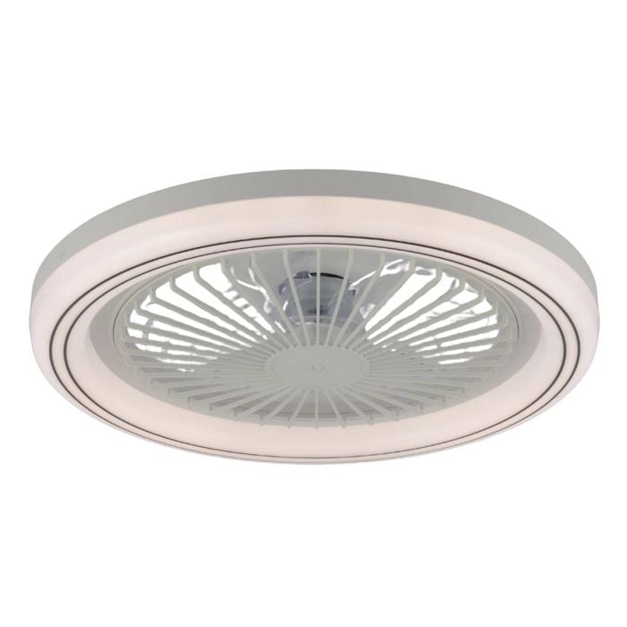 Windora Auron 48cm Ceiling Light with DC Ceiling Fan & 3CCT Dimmable LED Remote Control