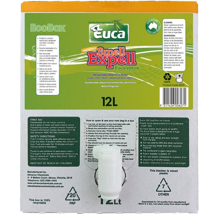 Euca 12l Smell Expell Multi Clnr Eucalyptus Cask