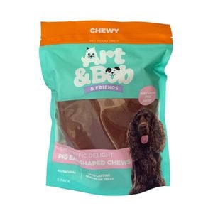 Art & Bob Pig Ear-Shaped Chews Adult Dog Treats - 5 Pack