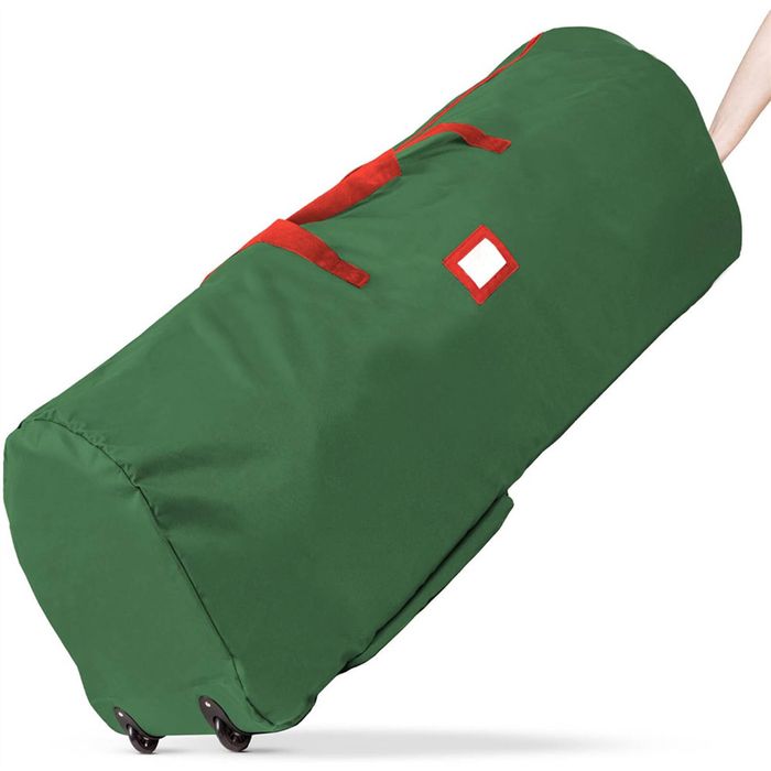 Catzon Christmas Tree Storage Bag with Wheels 600D Oxford Waterproof for Artificial Trees-Green