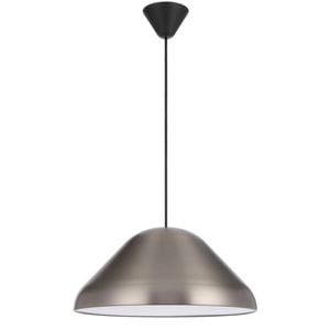 Telbix Hanami Modern Pendant Hanging Lamp Light Metal Plastic Nickel Black Satin