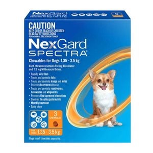 NexGard Spectra For Dogs 2-3.5Kg 3PK  WNGSXS3