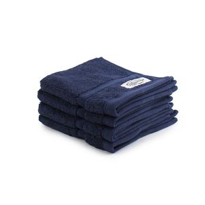 4pc Onkaparinga 30x30cm Cotton Flinders Bathroom Face Washers Set 600GSM Denim