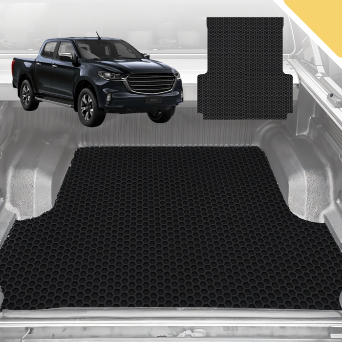 Outback GT 6D Pro Ute Tub Mat for Mazda BT-50 Dual Cab (UP UR) 2011-2020 (with Factory Plastic tub Liner)- Black