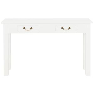 Tasmania 2 Drawer Straight Leg Sofa/Hall Table (White)