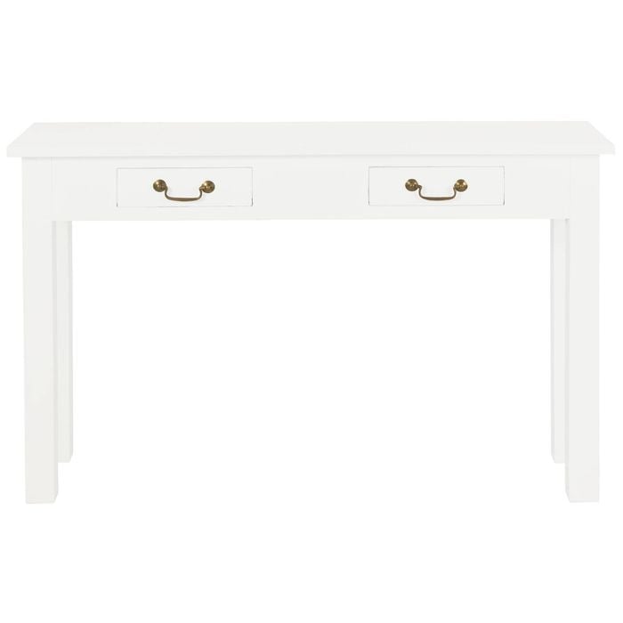 Tasmania 2 Drawer Straight Leg Sofa/Hall Table (White)