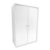 All Set 592mm White Stackable 2 Door Unit Storage Cabinet