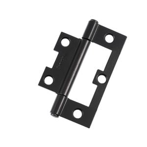 Lane 75mm Easy Fit Matte Black Hinge - Pack of 2