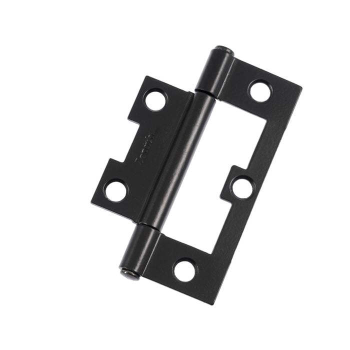 Lane 75mm Easy Fit Matte Black Hinge - Pack of 2