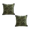 SOGA 2X 40cm Green Leopard Throw Pillows