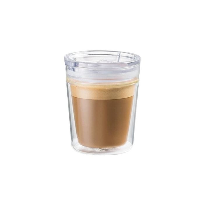 Barista Double Walled Glass Travel Coffee Cup 250ml 8.5x8.5x14.2cm Baccarat