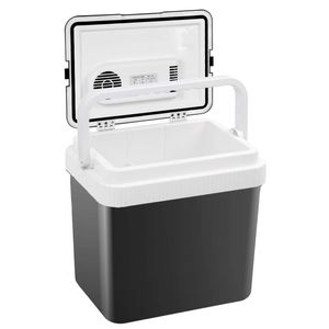 YOPOWER 24 Liter Mini Car Fridge Black
