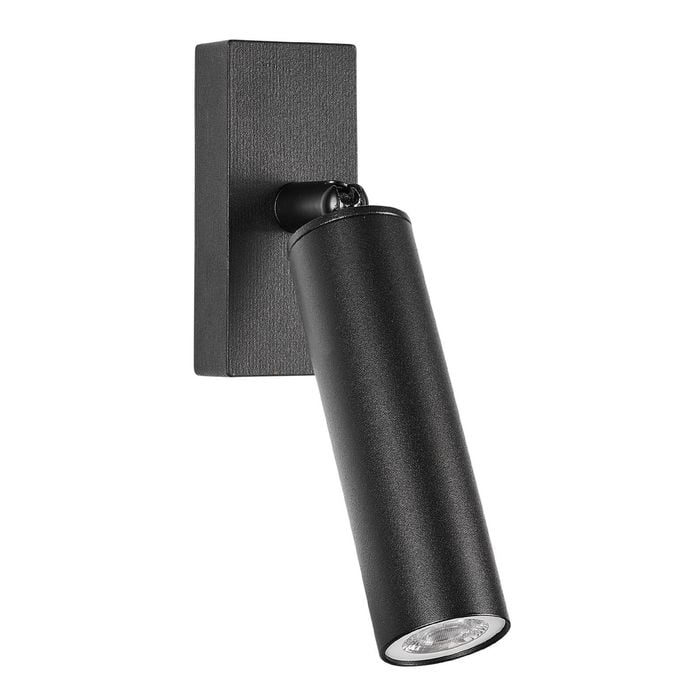 Brilliant Black Artisan Architectural Adjustable Wall Light