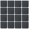 Argon Tableware 10cm Square Slate Coasters - Set Of 24 Drink Coasters Stone Natural Slate Drink Placemats Mug Glass Cup Mats