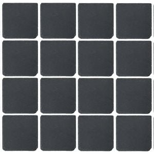 Argon Tableware 10cm Square Slate Coasters - Set Of 24 Drink Coasters Stone Natural Slate Drink Placemats Mug Glass Cup Mats