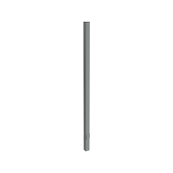 ProtectorAl 50 x 50 x 1400mm Palladium Silver Aluminium In-ground Garden Post With Cap