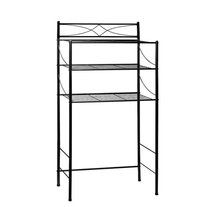P&p White Over Toilet Storage Rack Bathroom Organizer Shelf Space Saving Stand Unit