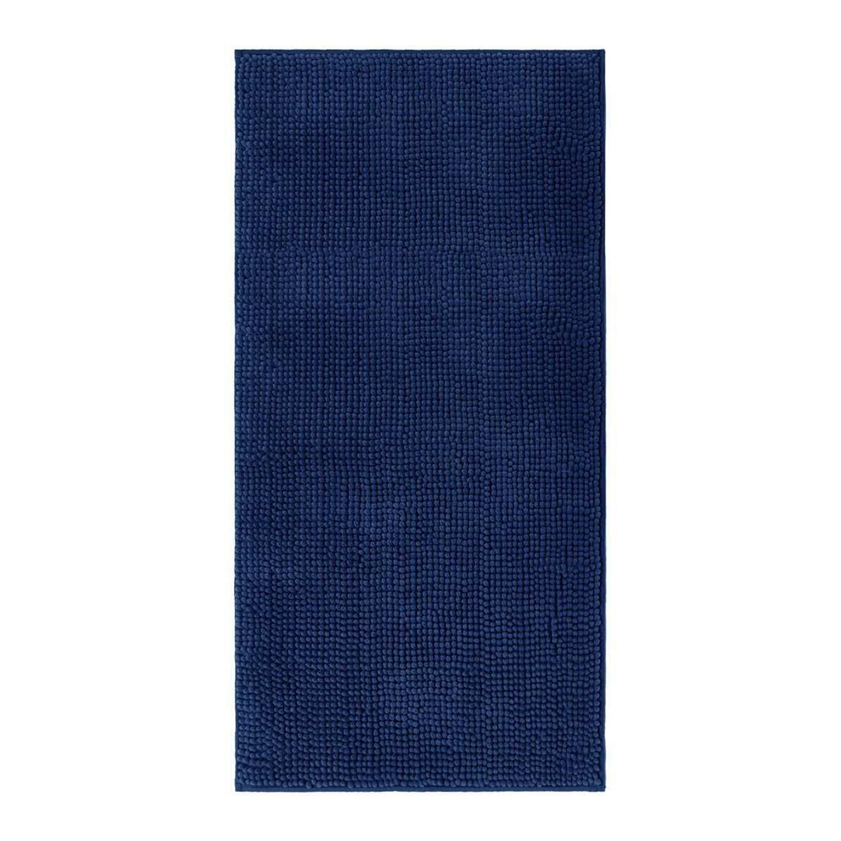 Barelli 120cm x 60cm Chenille Navy Non-Slip Bath Mat - Bunnings Australia