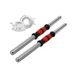 45cm PVC Handle Dumbell Bar - 1 Pair Stainless Dumbell Weight - 25mm Diameter