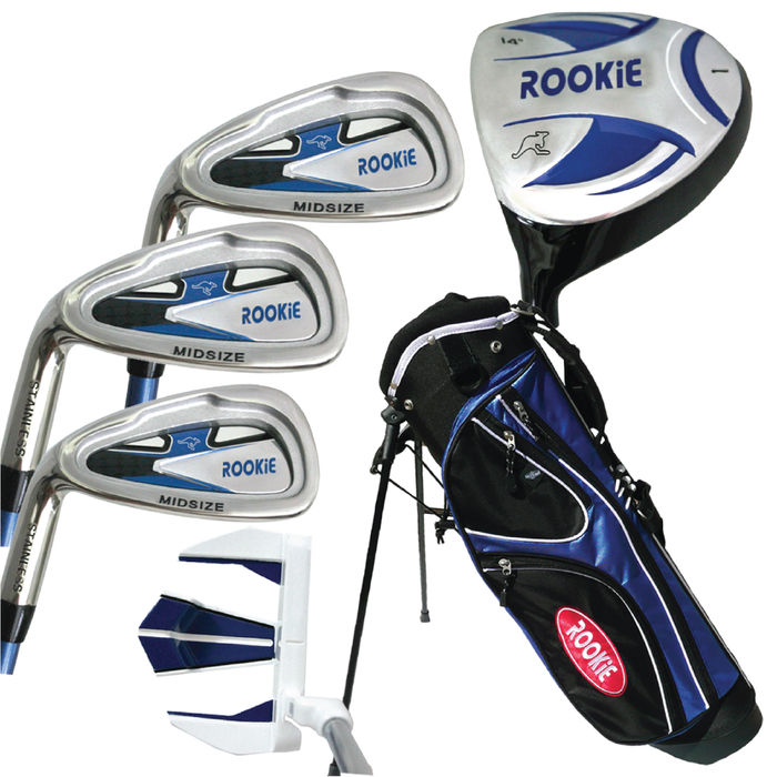 Rookie - Kids Golf Set LH - 6 Piece Blue 4 to 7 years