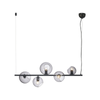 Oriel Lighting Sinus Designer Clear Glass Pendant Light 120cm