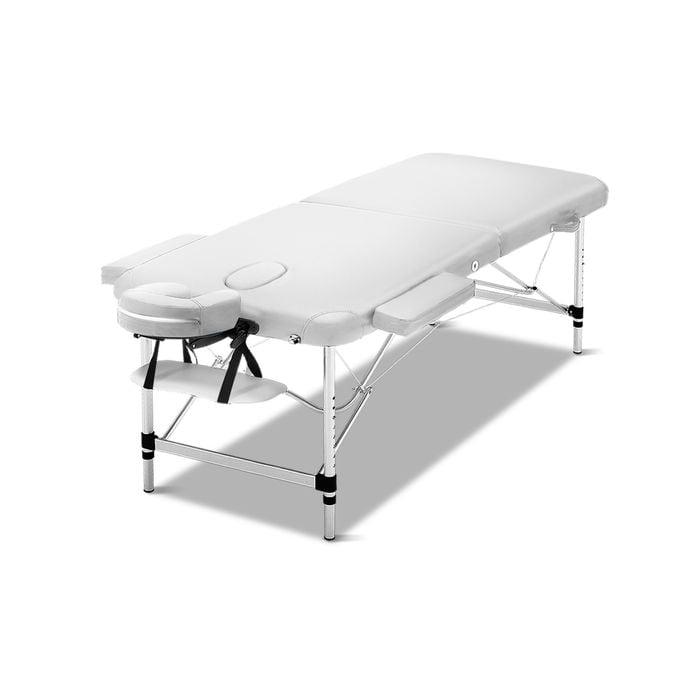 Zenses 75cm Portable Aluminium Massage Table White