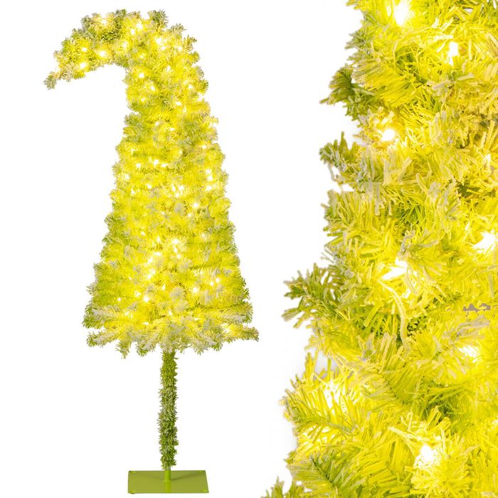 Costway 1.8M Whimsical Christmas Tree w/Bendable Top Xmas Decor Gift