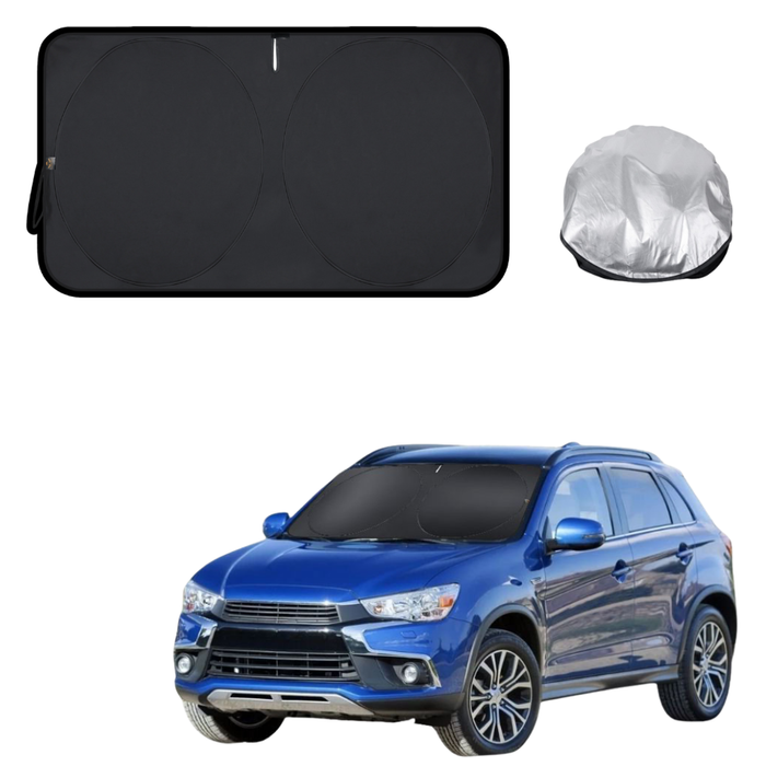 Front Windscreen Sun Shade for Mitsubishi ASX 2010 - 2025 (GA) - Standard 150 x 85 cm - Black
