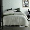 Accessorize Sanford Green Striped Pattern Quilt Cover Set Queen