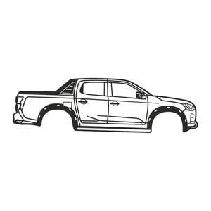 Isuzu D-Max 2025 Silhouette Metal Wall Art