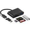 SplendidLiving Dual Interface Multifunctional Card Reader USB Micro Adapter SD TF High-Speed Data Transfer