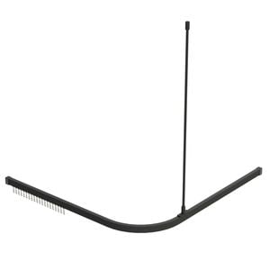 Emro 1600 x 1600mm Black Matte Shower Track