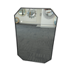 Best World  90cm X 60cm Black Octagon Mirror