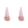 2PK LVD 11x40cm Polyester Fluffy Andie Gnome Home/Living Room Xmas Decor Pink