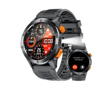 Smartwatch with Flashlight –  Health & Fitness Tracker, Android & iOS Compatible