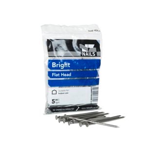 NZ Nails 40 x 2mm 500g Flat Head Bright Steel Nail