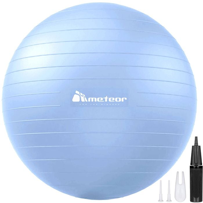 METEOR Baby Blue 65-75cm Yoga Ball with Pump