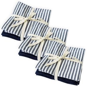 9pc J Elliot Home Katerina Cotton 50x70cm Tea Towel - Navy