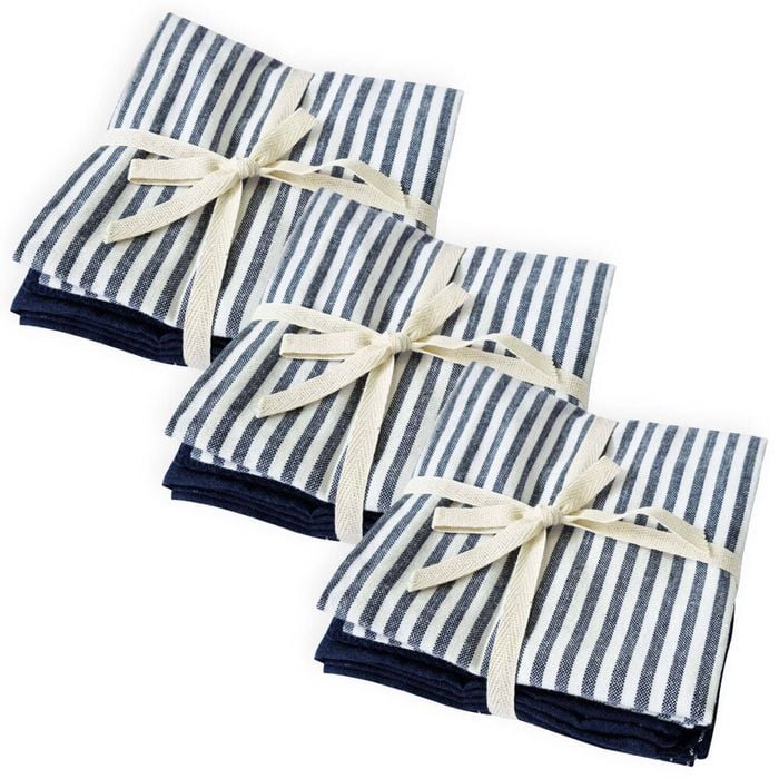 9pc J Elliot Home Katerina Cotton 50x70cm Tea Towel - Navy