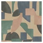 Linnet Taupe Aqua Wallpaper by Holden Decor  10.05m by  53cm