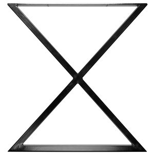 Rapid 700 x 732 x 50mm Black Steel Tube San Pedro Table Leg