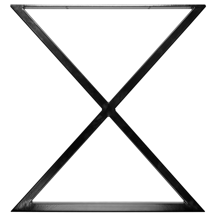 Rapid 700 x 732 x 50mm Black Steel Tube San Pedro Table Leg